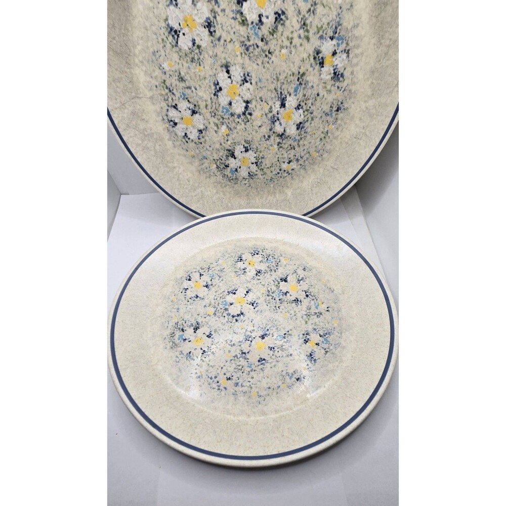 4 Vintage Lenox Temperware Dewdrops Pattern Dinner  10 3/8" Plates